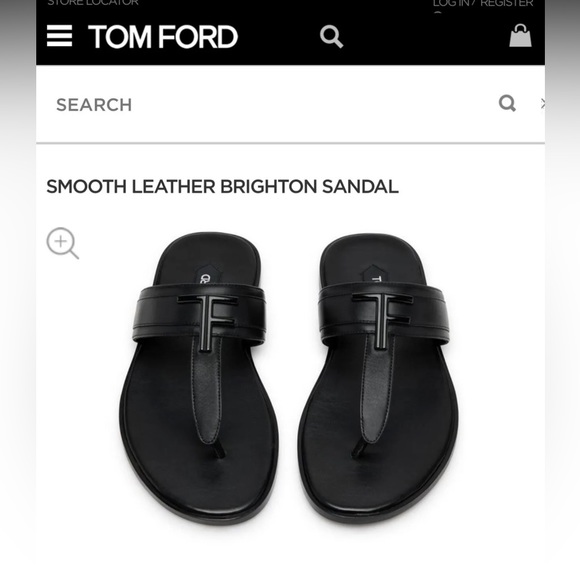 Tom Ford Other - TOM FORD SMOOTH LEATHER BRIGHTON SANDALS
